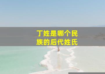 丁姓是哪个民族的后代姓氏