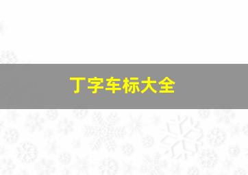 丁字车标大全