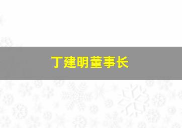 丁建明董事长