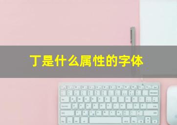 丁是什么属性的字体