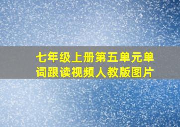 七年级上册第五单元单词跟读视频人教版图片