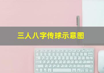 三人八字传球示意图