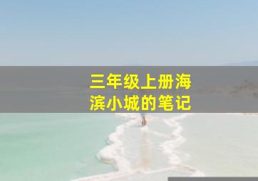 三年级上册海滨小城的笔记