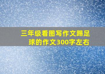 三年级看图写作文踢足球的作文300字左右