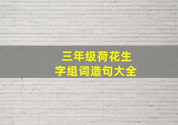 三年级荷花生字组词造句大全