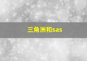 三角洲和sas