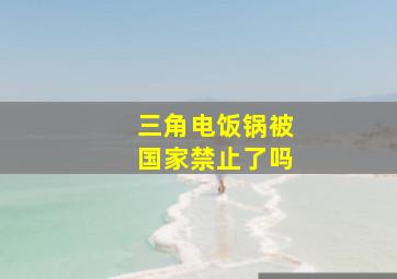 三角电饭锅被国家禁止了吗