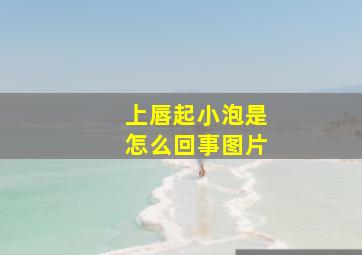 上唇起小泡是怎么回事图片