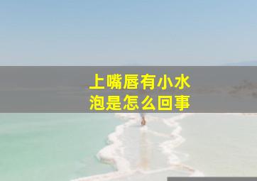 上嘴唇有小水泡是怎么回事