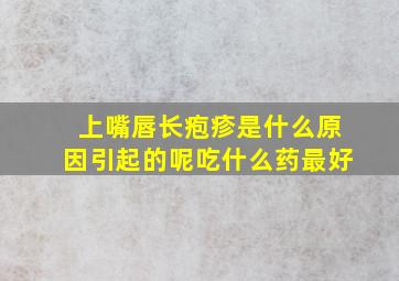 上嘴唇长疱疹是什么原因引起的呢吃什么药最好