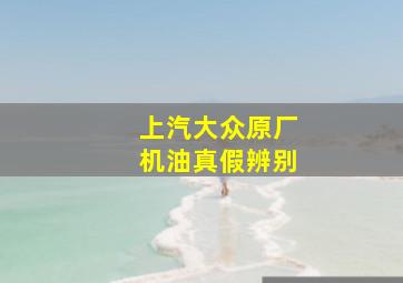 上汽大众原厂机油真假辨别