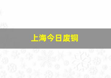 上海今日废铜