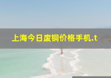 上海今日废铜价格手机.t