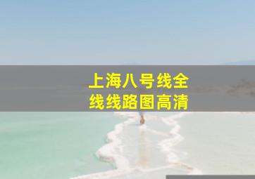 上海八号线全线线路图高清