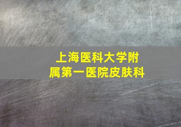 上海医科大学附属第一医院皮肤科