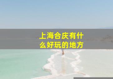 上海合庆有什么好玩的地方