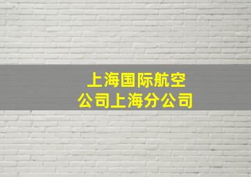 上海国际航空公司上海分公司