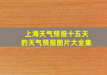 上海天气预报十五天的天气预报图片大全集