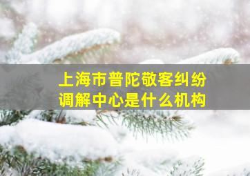 上海市普陀敬客纠纷调解中心是什么机构