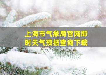 上海市气象局官网即时天气预报查询下载