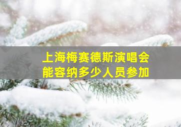 上海梅赛德斯演唱会能容纳多少人员参加