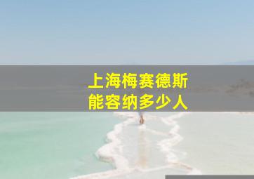 上海梅赛德斯能容纳多少人