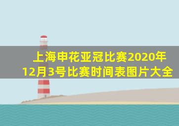 上海申花亚冠比赛2020年12月3号比赛时间表图片大全