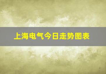 上海电气今日走势图表