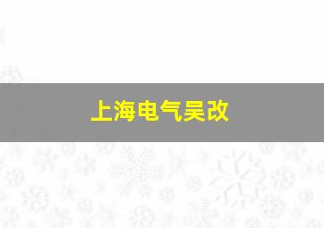 上海电气吴改