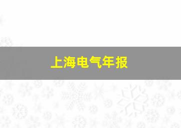 上海电气年报