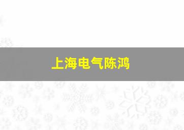 上海电气陈鸿