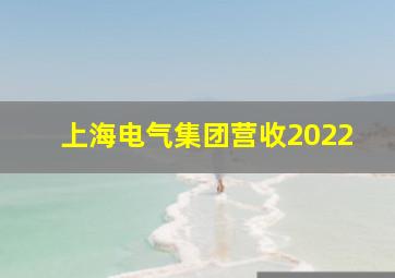 上海电气集团营收2022