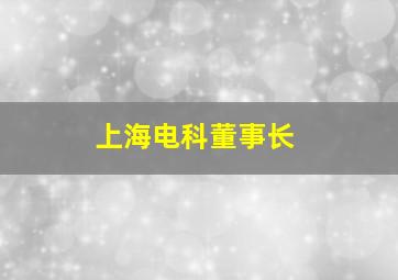 上海电科董事长