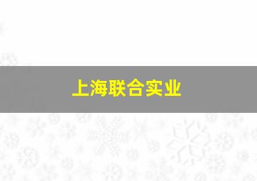 上海联合实业