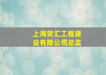 上海贺汇工程建设有限公司总监