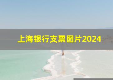 上海银行支票图片2024