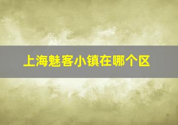 上海魅客小镇在哪个区