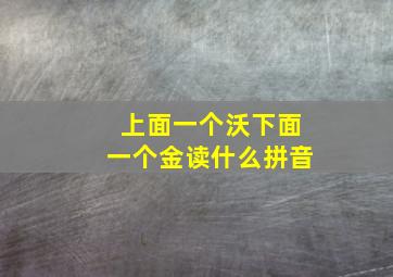 上面一个沃下面一个金读什么拼音