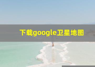 下载google卫星地图