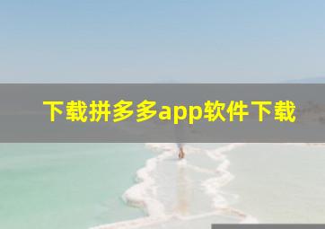 下载拼多多app软件下载