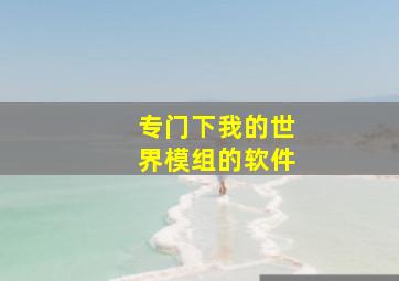 专门下我的世界模组的软件