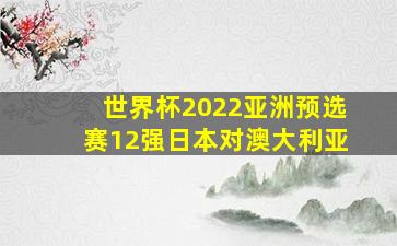 世界杯2022亚洲预选赛12强日本对澳大利亚