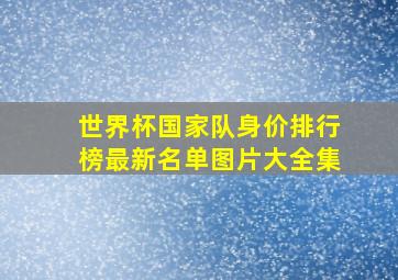 世界杯国家队身价排行榜最新名单图片大全集