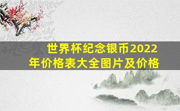 世界杯纪念银币2022年价格表大全图片及价格