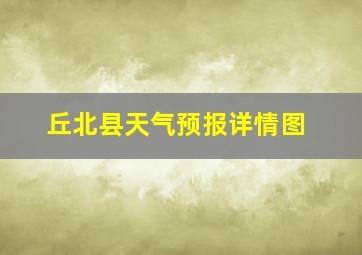 丘北县天气预报详情图