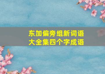 东加偏旁组新词语大全集四个字成语