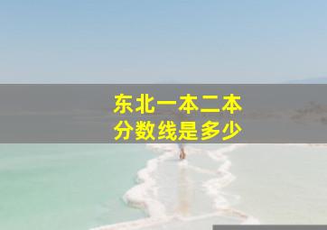 东北一本二本分数线是多少