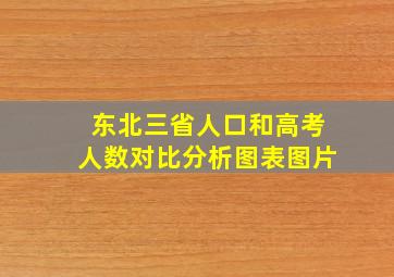 东北三省人口和高考人数对比分析图表图片