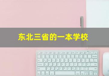 东北三省的一本学校