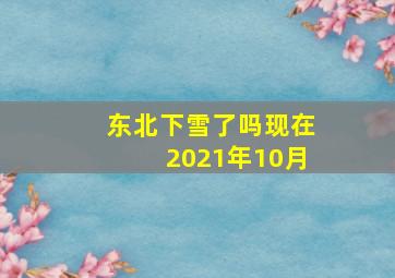 东北下雪了吗现在2021年10月